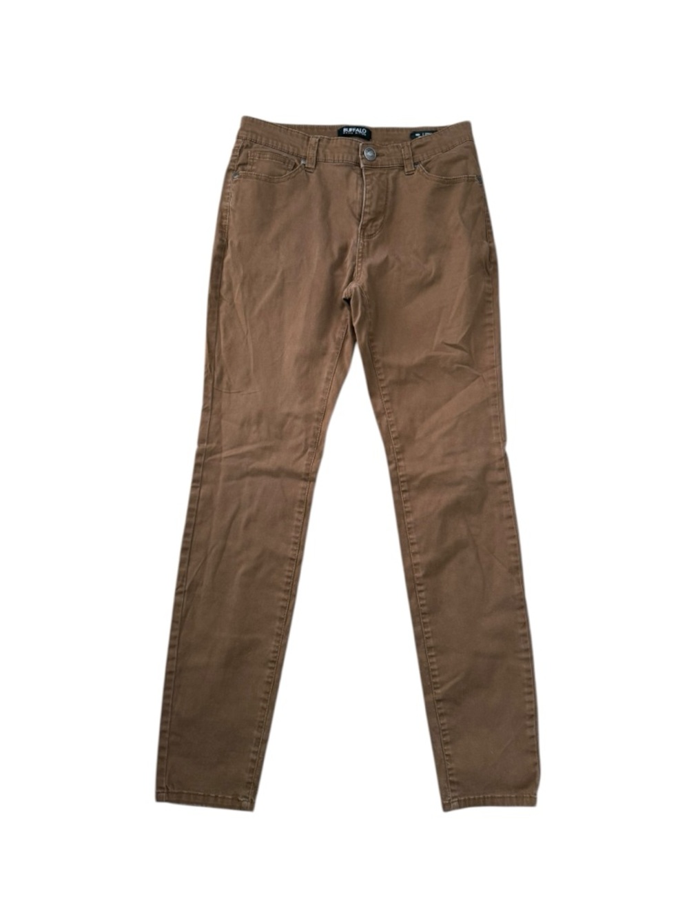 Buffalo David Bitton Brown Hope Mid Rise Skinny Stretch Pants Size 4/27